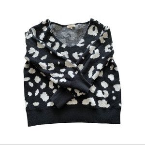 Black & White Print Sweater